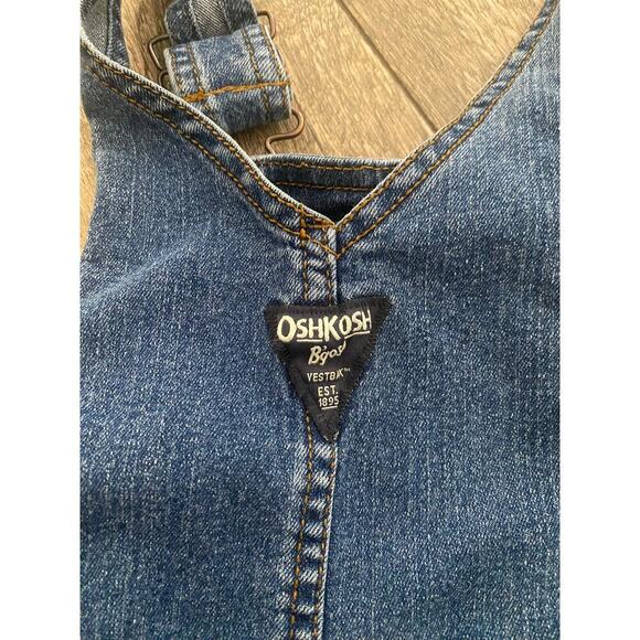 OshKosh B'gosh Kids Blue Toddler Vestbak Dungarees Overalls Jeans Size 5T - Picture 6 of 9